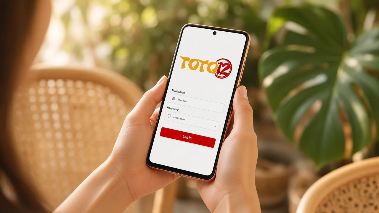 Login toto12 di HP Android