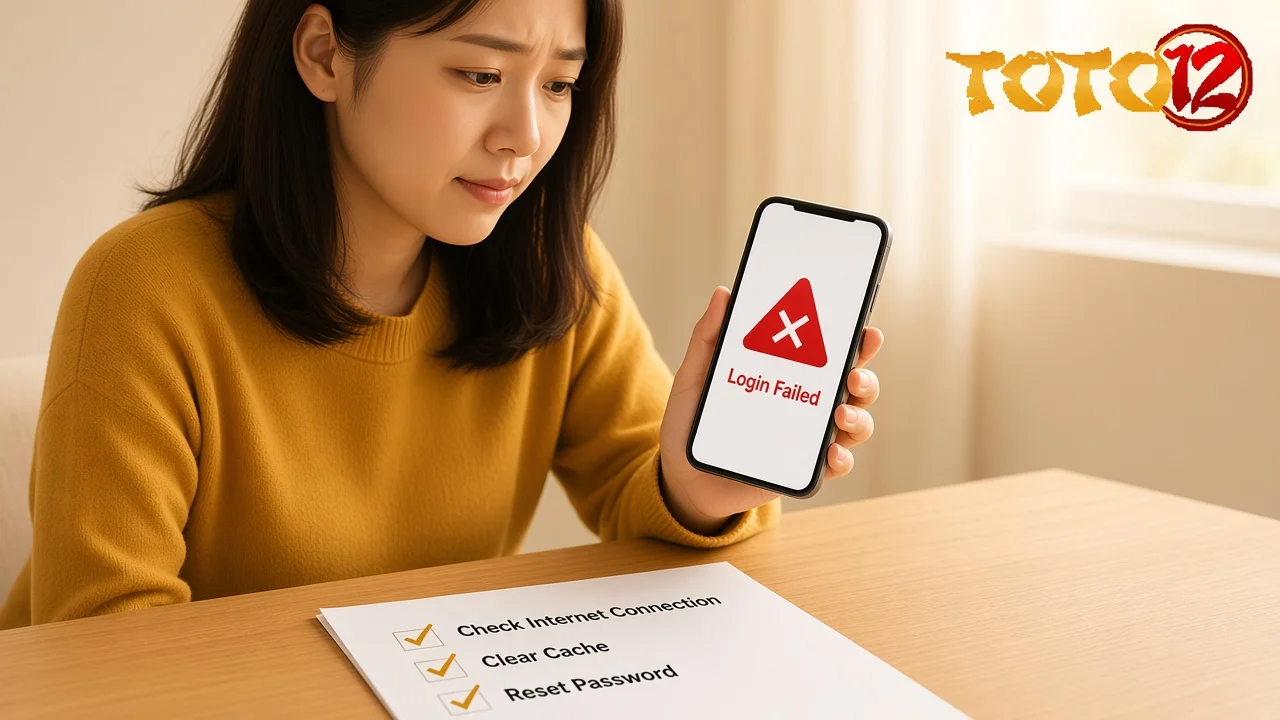 Solusi toto12 tidak bisa login